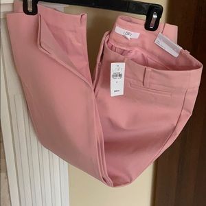 Loft cropped Marissa pink pant size 6